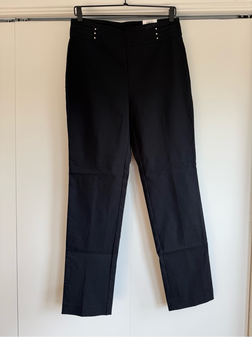 JM Collection Rivet-Trim Slim Leg Pants NWT M